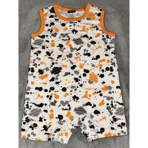 Harley Davidson HD Motorcycle Baby One Piece 18 Months White Orange Black Logo